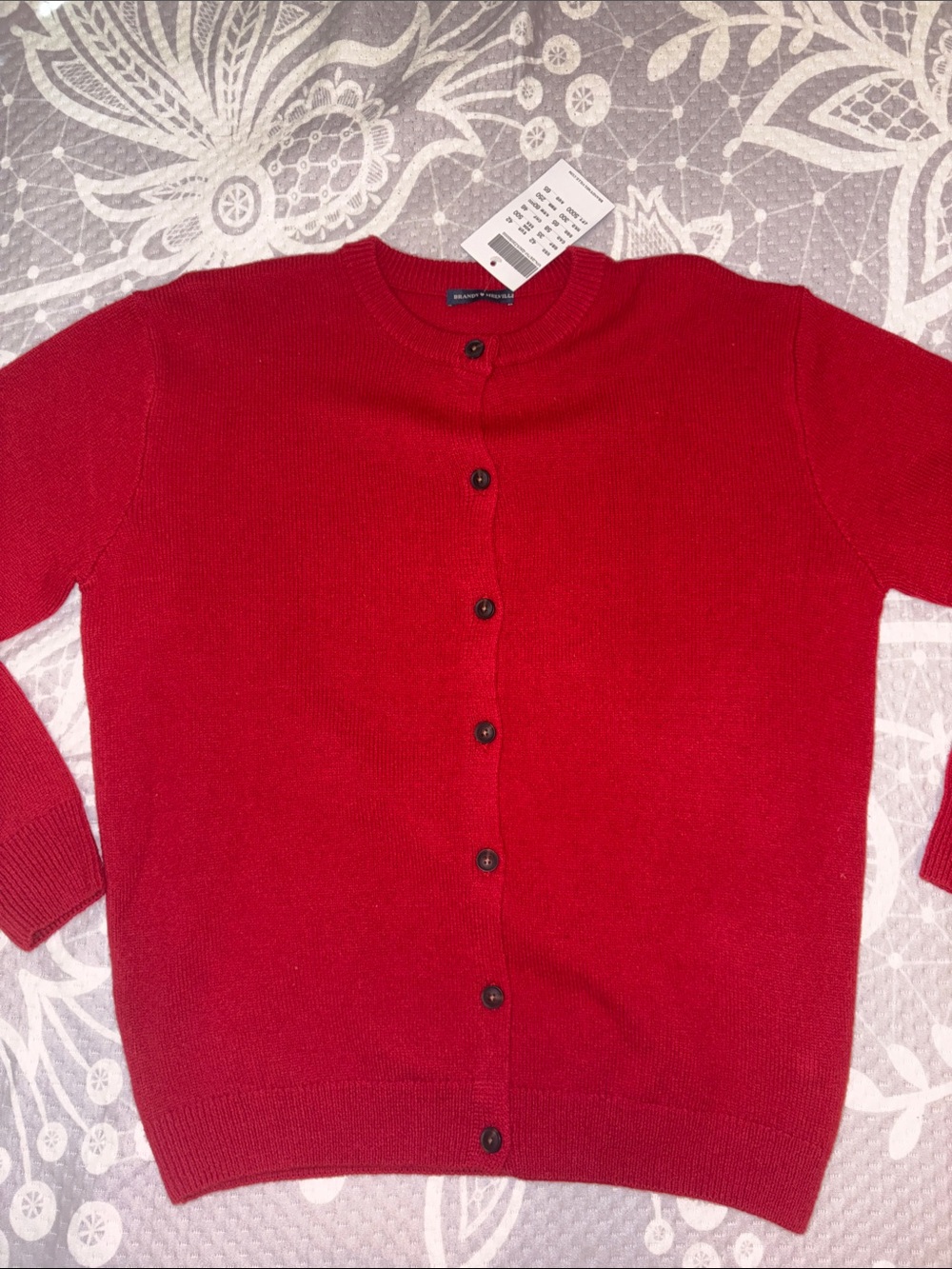 Brandy Melville NWT Red Wool Cardigan